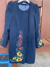 Embroidered vyshyvanka coat, Ukrainian style
