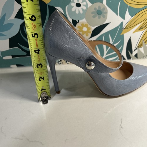 Zara Women Pointed Toe Pump Heels Blue Size 7.5 (38) Blue Stiletto - Picture 13 of 13
