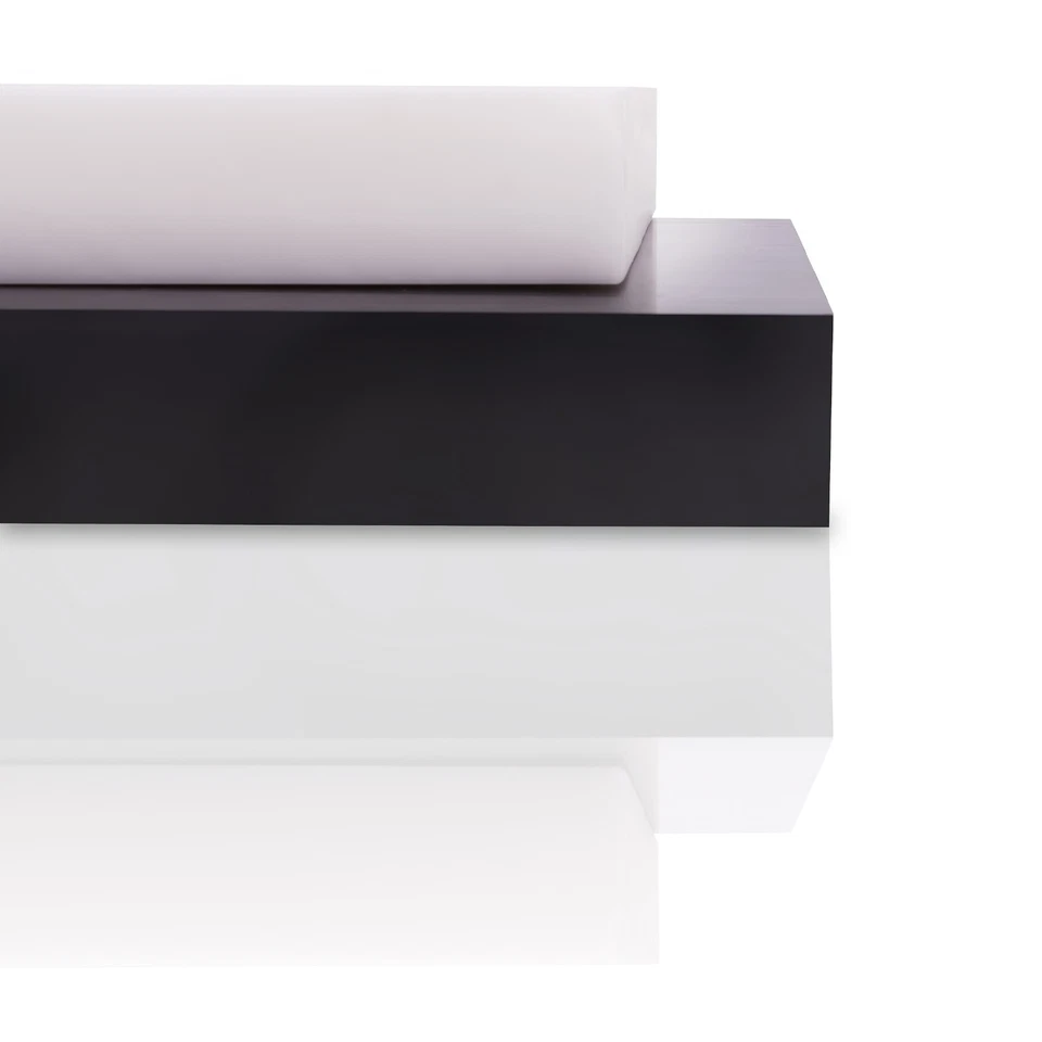 Delrin - Acetal Plastic Sheet 1 1/4" - 1.25" x 8" x 8" - Black Color - Image 3 of 3