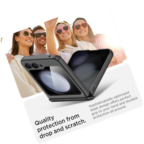 For Samsung Galaxy Z Flip 5 Case with Hinge Protection,[Built-in Screen - Picture 4 of 7
