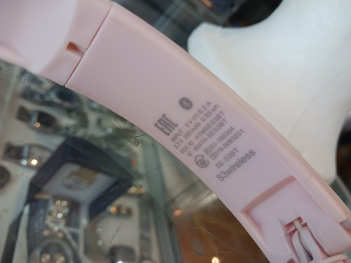 PIONEER S3 WIRELESS BLUETOOTH ON EAR FOLDABLE HEADPHONES W/MIC IN PINK - Picture 11 of 22