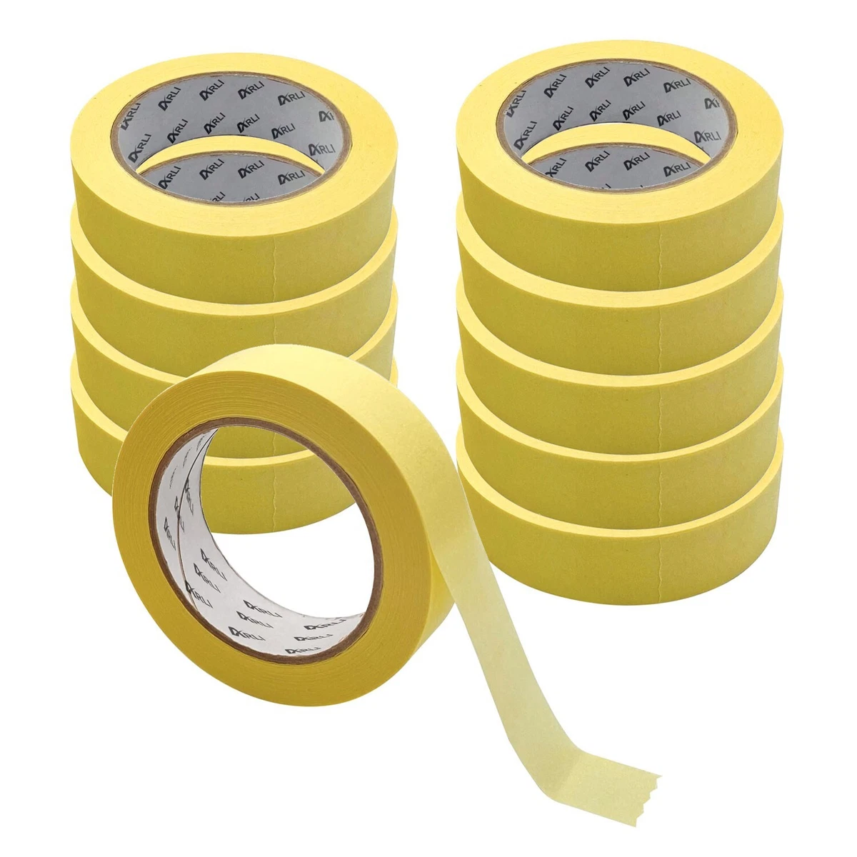 10x Kreppband 30 mm x 50 m Malerkrepp Abdeckband Klebeband Malerband Krepp Maler