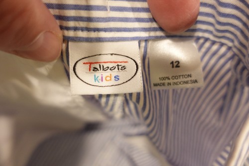 NEW! Boys Talbots Kids Blue & White Striped Seersucker Pants - Size 12 - Picture 10 of 24