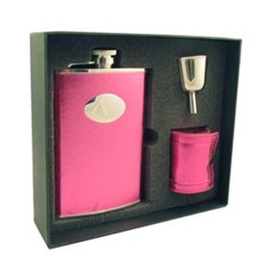 Visol Viper Pink Snakeskin 6oz Design Deluxe Flask Gift Set For Sale Online Ebay