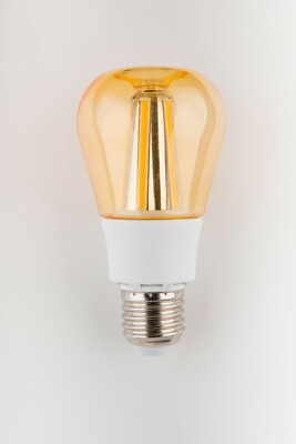 Lumieco Apple shaped LED A60 LIGHT bulb Dimmable 8W 110v 120v vintage pack of 4