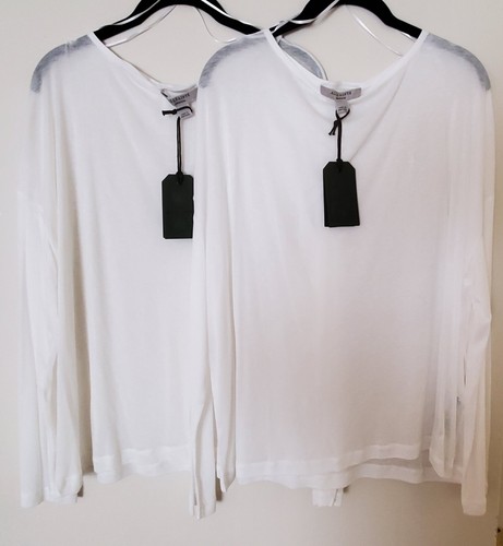 Lot Of 2 All Saints Rita Francesco Top Shirt BNWT Optic White Size Medium
