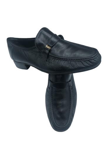 Bally vintage black loafer shoes with professional shape