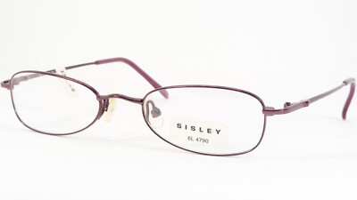 SISLEY SLY 497 450 EGGPLANT PURPLE UNIQUE EYEGLASSES w/Crystals49-19-135 (NOTES)