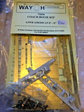O GAUGE WAYOH LSWR AMERICAN 8'0" COACH BOGIE KIT