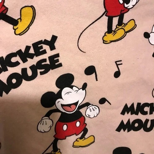 Mickey Mouse Pink Kids Sweatshirt Size 8 Years - 10 Years - Picture 2 of 3