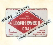 BLUE DIAMOND COAL CO LEATHERWOOD COAL PERRY CO KY metal tin sign hanging