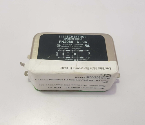 SCHAFFNER FN2080-6-06 6A EMC FILTER WITH FAST-ONS - Picture 5 of 9