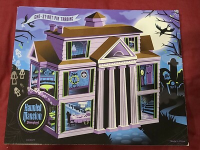 Disney DLR HAUNTED MANSION 2009 BACKGROUND ILLUSTRATION MAP PIN DISPLAY Card