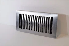 Decor-Grates-Floor-Register-Air-Vent-Aluminum Nickel 4x10, 4x12, 4x14, 2x12.