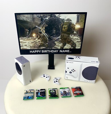 PERSONALISIERTER COD Xbox Serie S Spieler Kuchenaufleger | Kinder Erwachsene Geburtstag