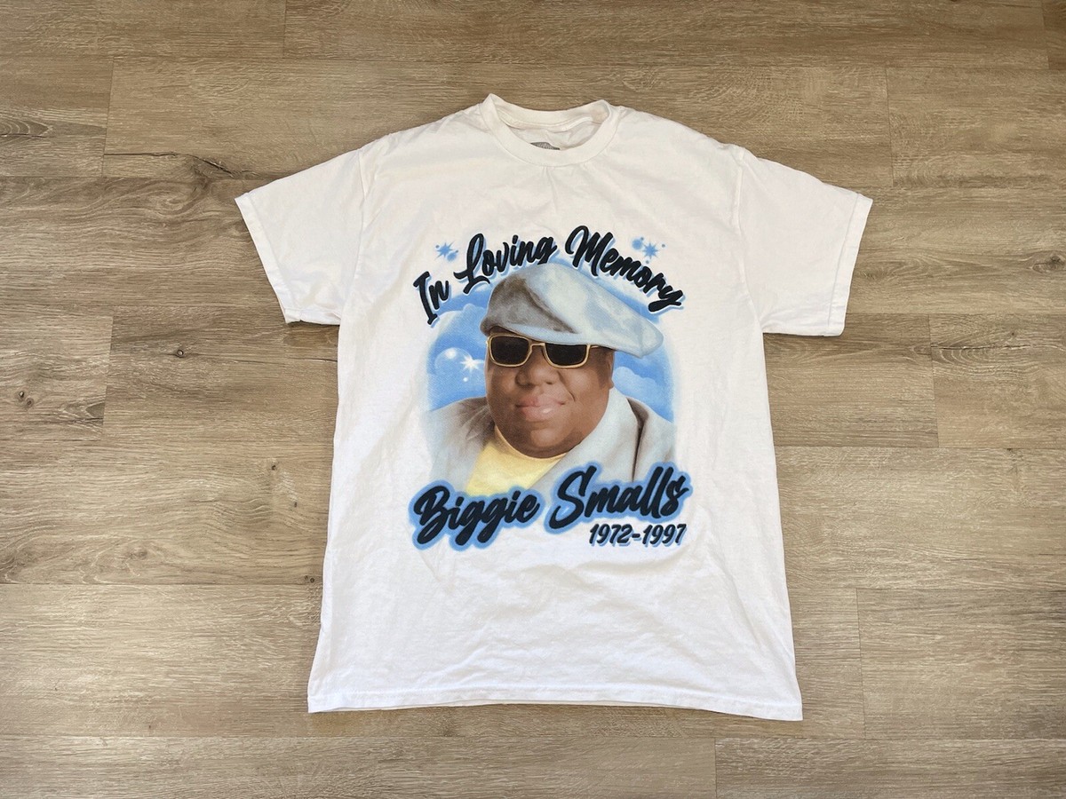 Men's In Loving Memory Biggie Smalls Notorious BIG Sz M Rap Hip