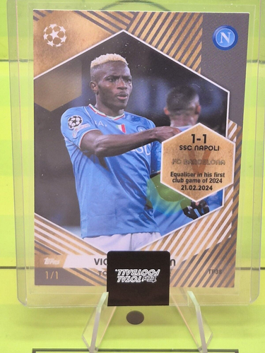Topps Total Football - Victor Osimhen 1/1 - Napoli - NUEVO uno de uno - Imagen 1 de 5