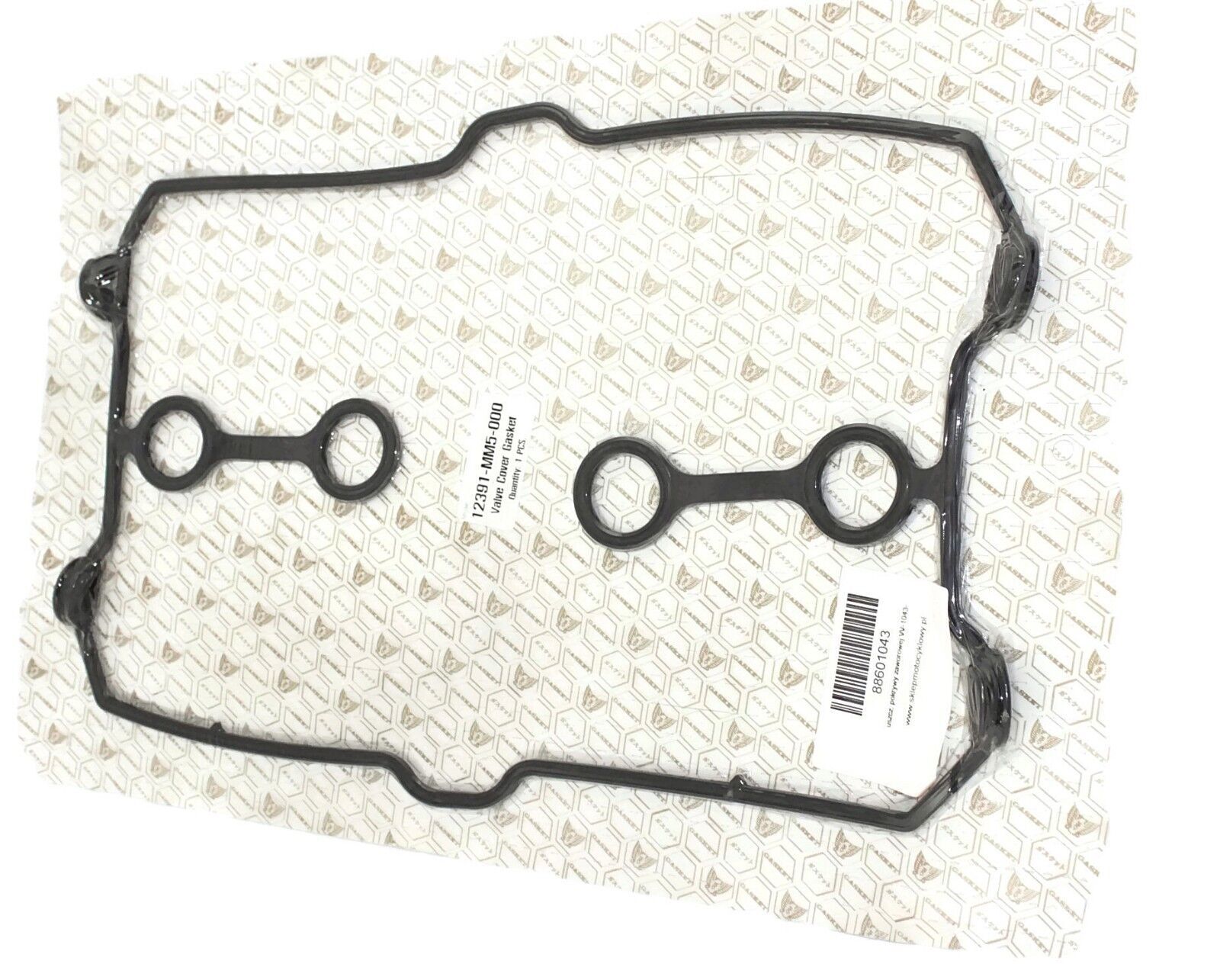 Joint de couvre-culasse pour Honda CBR 1000 F des années 1987 à 2000 en élastomère noir