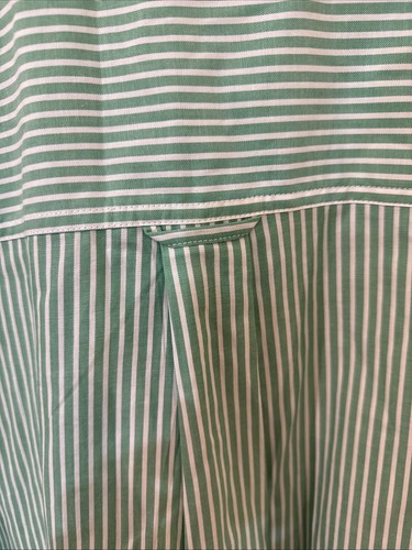 NWT Chaps Mens Striped Green Button Down Long Sleeve Shirt XL - Picture 8 of 10