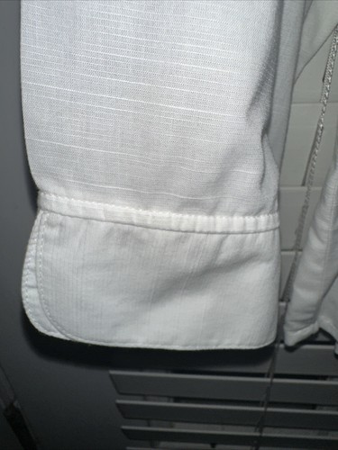 Alfred Dunner White 3/4 Sleeve Button-up Front Blouse Top Shirt Size 16P Clean - Picture 5 of 6