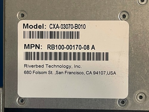 Riverbed SteelHead CX 3070 WAN Optimization Appliance L Spec License Dual PSU - Picture 5 of 12