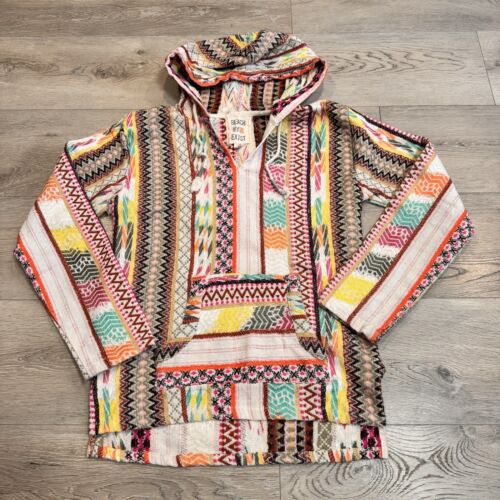 BEACH BY EXIST Sweatshirt Womens Large L Pullover Hoodie Pocket Cotton