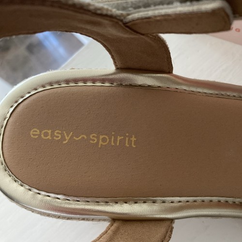 Easy Spirit Shandra Gold Espadrille Wedge Womens Sandals Size 10W - Bild 7 von 13