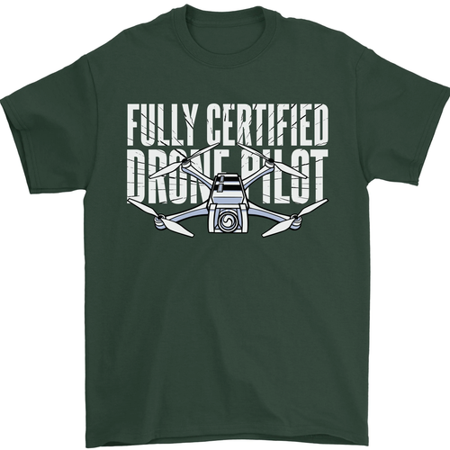 Drohnenpilot Herren T-Shirt 100% Baumwolle - Bild 92 von 104