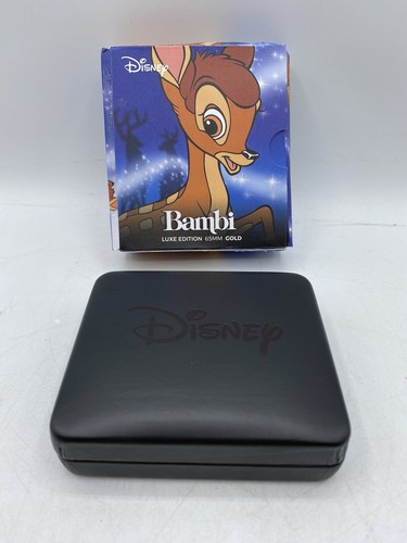 Disney Bambi “Luxe Edition” 65MM Gold Plated Deer Stag Coin, Limited Edition - Picture 9 of 13