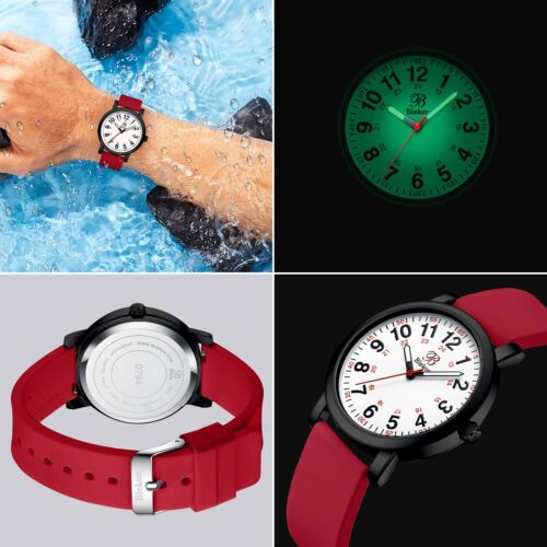 Blekon Nurse Watch for Medical Professionals, Military Time, Silicone Band, 3ATM - Picture 29 of 126