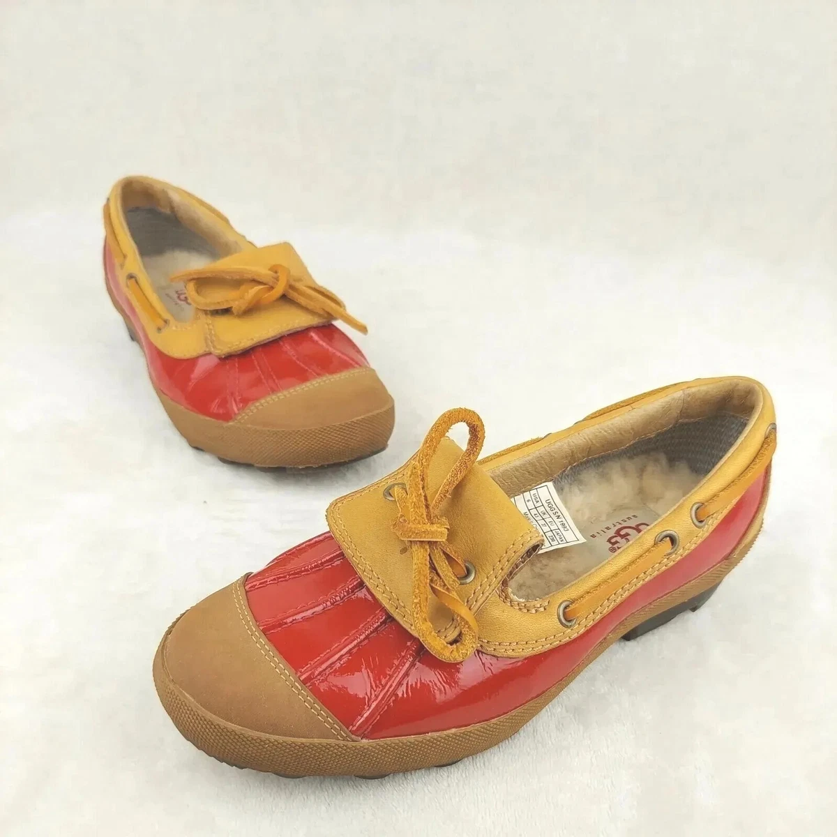 UGG Australia Womens Size 6 U.S. Red Slip On Haylie Waterproof Duck