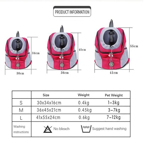 Atmungsaktiv Haustier Reise Rucksack Oxford Katzen-Trage tasche Katze/Welpe - Bild 2 von 21