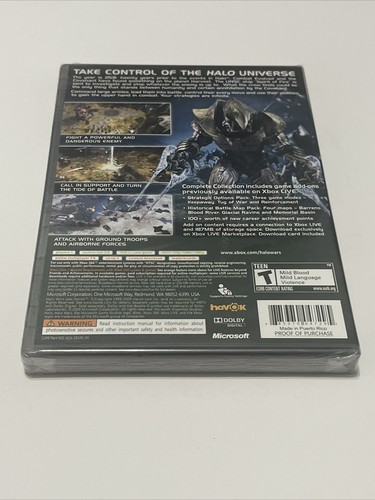 Halo Wars Platinum Hits Bonus Content ( Xbox 360 2009 ) Brand New Factory Sealed - Picture 7 of 8
