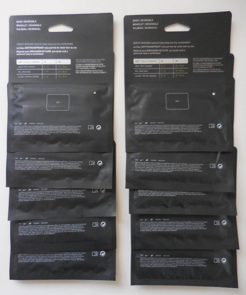 Nike Tour de Pier Baller Band 10 Pack Adult Unisex M/L Set of 10 Single Band - Image 3 of 4