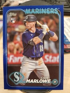 2024 Topps Series 1 Cade Marlowe Rookie Royal Blue #286 Seattle Mariners