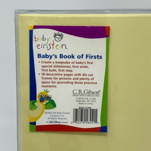 BABY EINSTEIN Baby's Book of Firsts Keepsake Album Milestones NEW C.R. Gibson - Picture 4 of 4