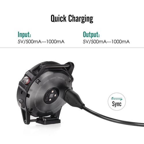 New Watch USB Charger Sync Data Cable For Garmin Forerunner 935/Fenix 5 Series c - Zdjęcie 11 z 11