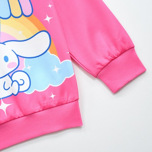 Cinnamon dog 3-10-year-old girl hoodie cartoon pullover hoodie top - Picture 10 of 13