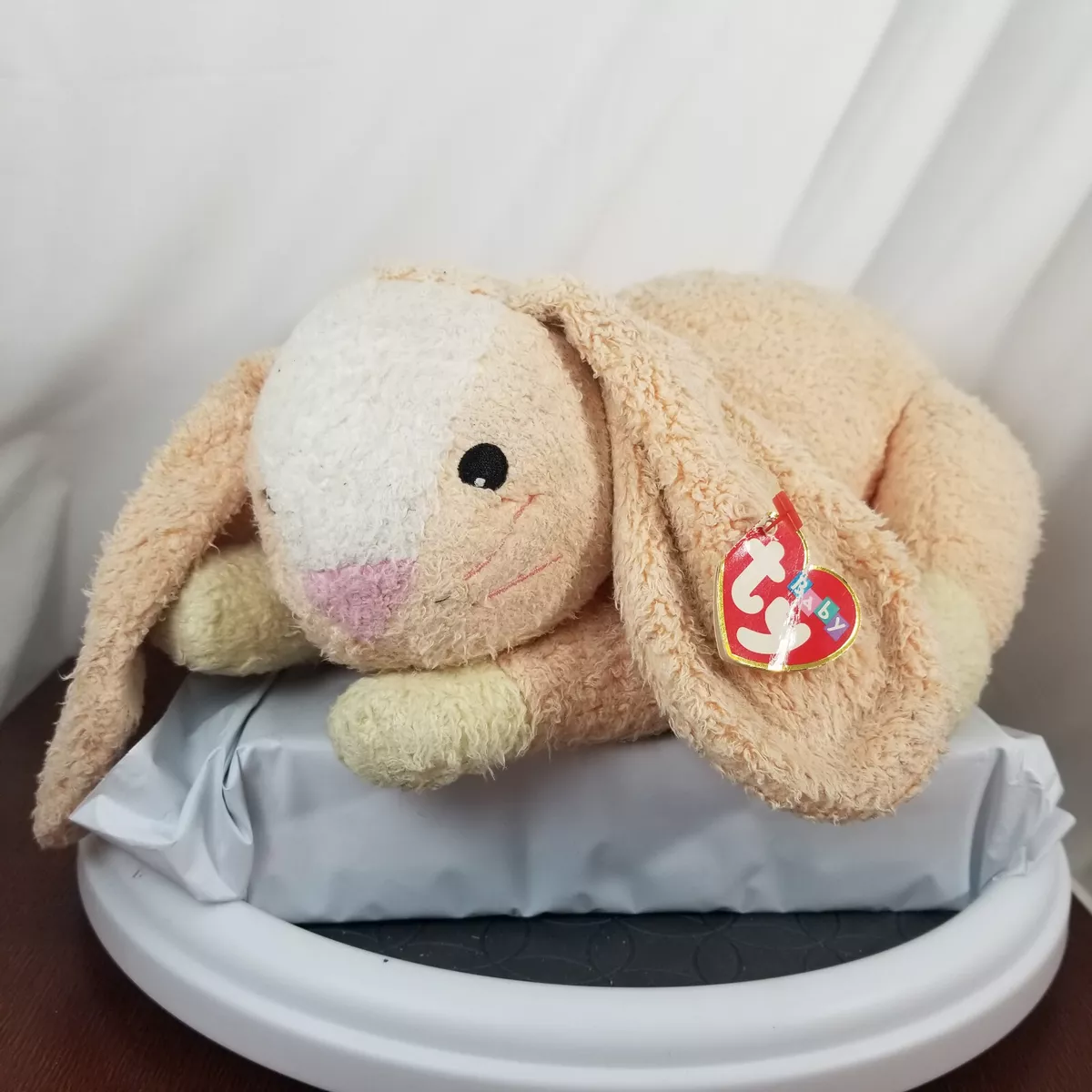 TY 2000 Vintage Honey Bunny Baby Orange Pillow Stuffed Animal
