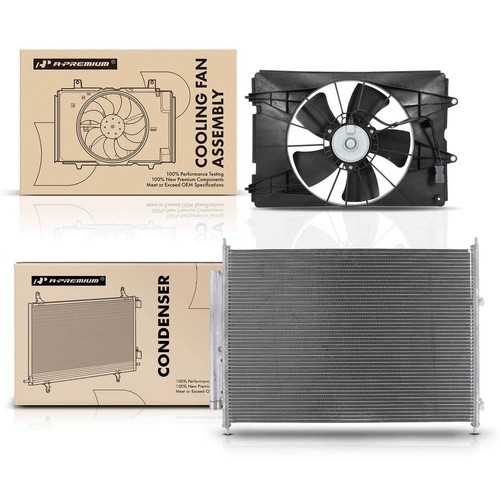 Kit de montaje de condensador y ventilador de refrigeración de aire acondicionado para Honda Ridgeline 2006-2008 V6 3,5 L - Imagen 9 de 9