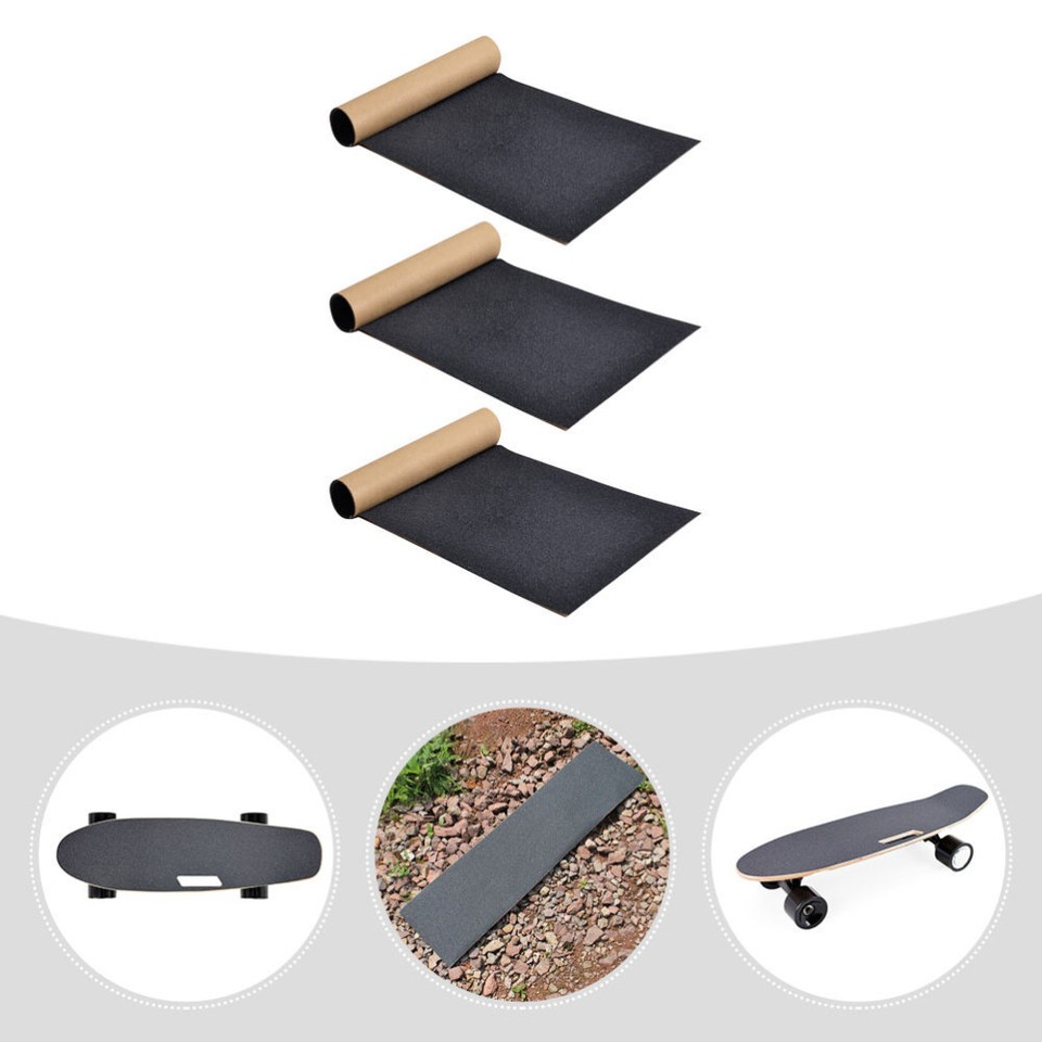 3 Pcs Replaceable Skateboard Tape Scooter Grip Sandpaper Accessories eBay