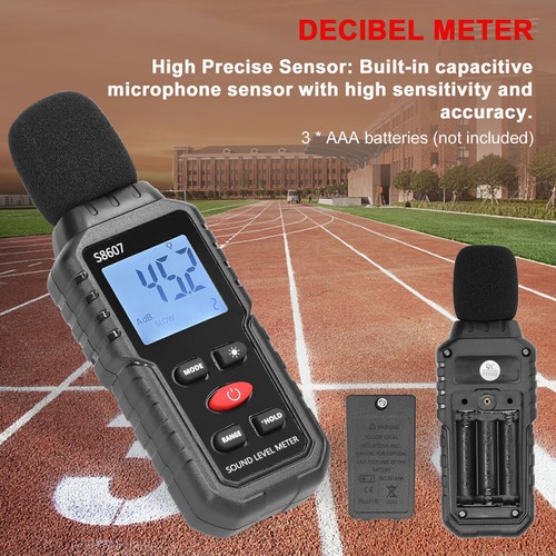 Sound Level Meter Digital LCD Display Backlit Screen Noise Decibel Portable SPL - Picture 10 of 12