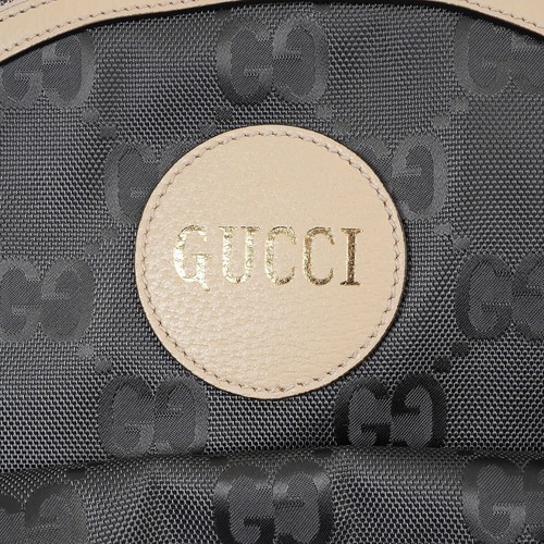 69759 auth GUCCI grey beige GG MONOGRAM ECONYL OFF THE GRID Backpack Bag - Picture 6 of 11