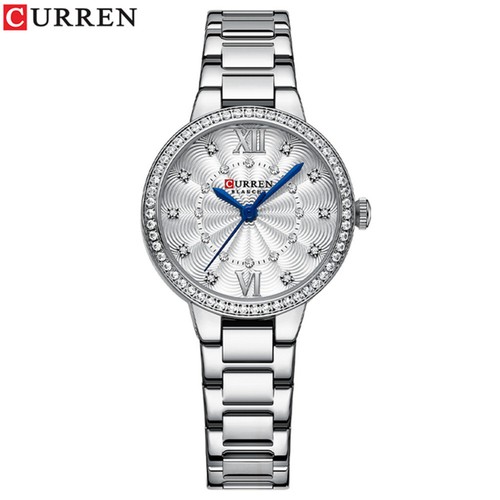 CURREN Women Watches Gold Steel Girls Wristwatch Elegant Office Ladies Watch - Picture 16 of 19