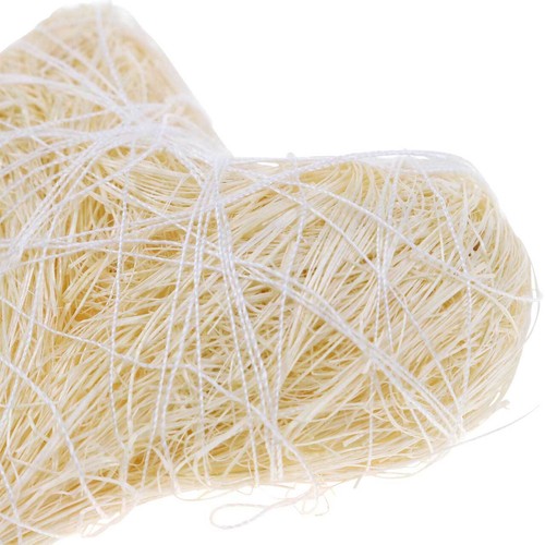 Coeur en sisal crème 5 cm 24 pcs décoration décoration de table coeurs artisanaux - Photo 2/3