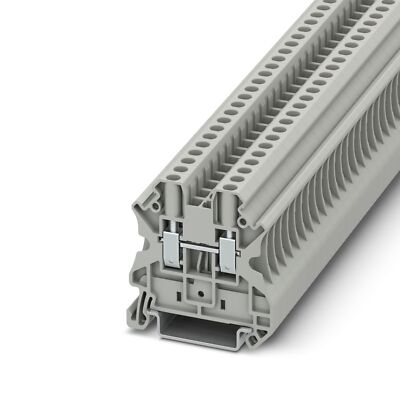 10pcs PHOENIX UT 4 3044102 Feed-through Terminal Block 2 Connections Gray New  K