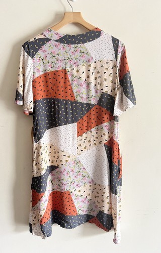 Uncle Frank Women's Dress Boho Patchwork Artsy Floral Cotton M NWT Anthropologie - Picture 2 of 4