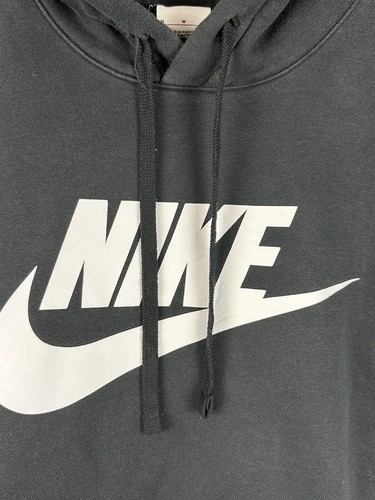 NIKE Sportswear NSW Club Fleece Graphic Pullover Hoodie Black BV2973-010 Medium - Picture 2 of 7