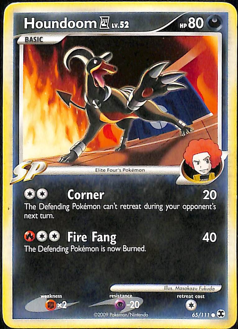 Houndoom SP 65/111 Rising Rivals Pokemon Card LP