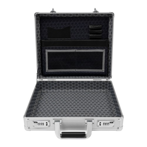 Aluminum Hard Case Big Capacity With Combination Lock Briefcase With Pocket - Imagen 9 de 19